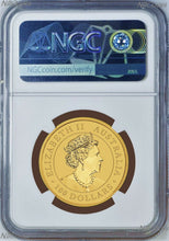 Load image into Gallery viewer, 2022 Australia Bullion 1oz .9999 GOLD Kangaroo NGC MS70 $100 Coin FR
