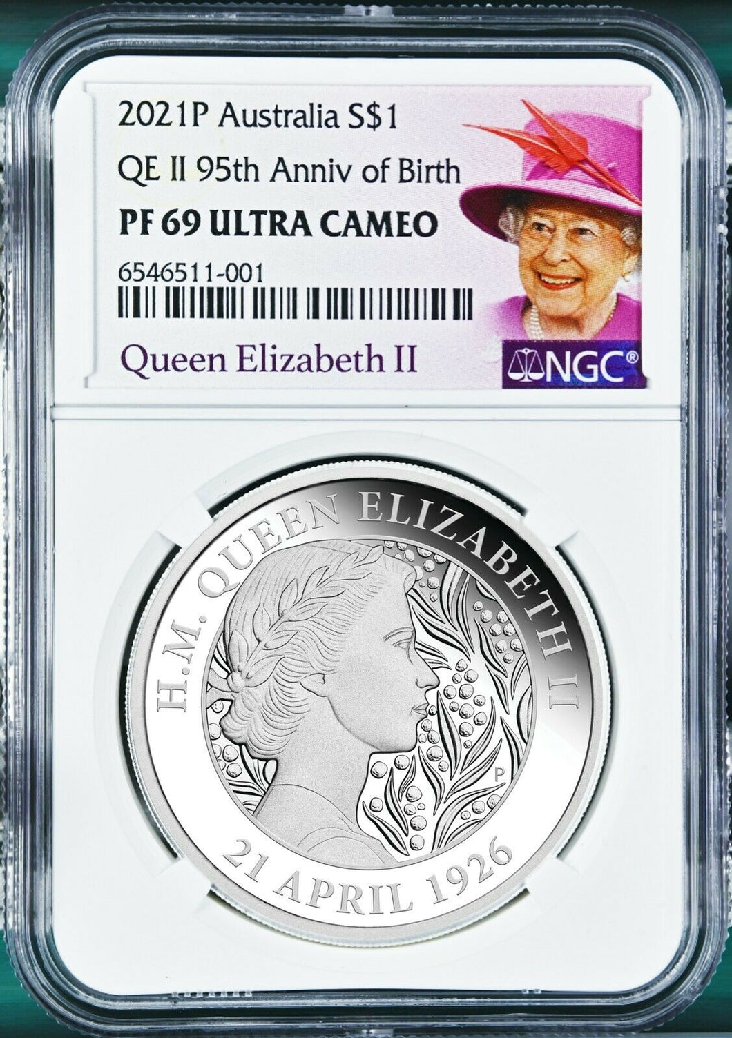 2021 QUEEN ELIZABETH 95th Birthday Silver $1 Proof coin NGC PF69 UC Portrait LB