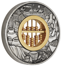 Load image into Gallery viewer, 2019 Abacus 2oz .9999 Silver Antiqued $2 Coin NGC MS 70 ER
