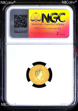 Load image into Gallery viewer, 2024 Australia Bullion GOLD $15 Lunar Year of the Dragon NGC MS70 1/10oz Coin FR
